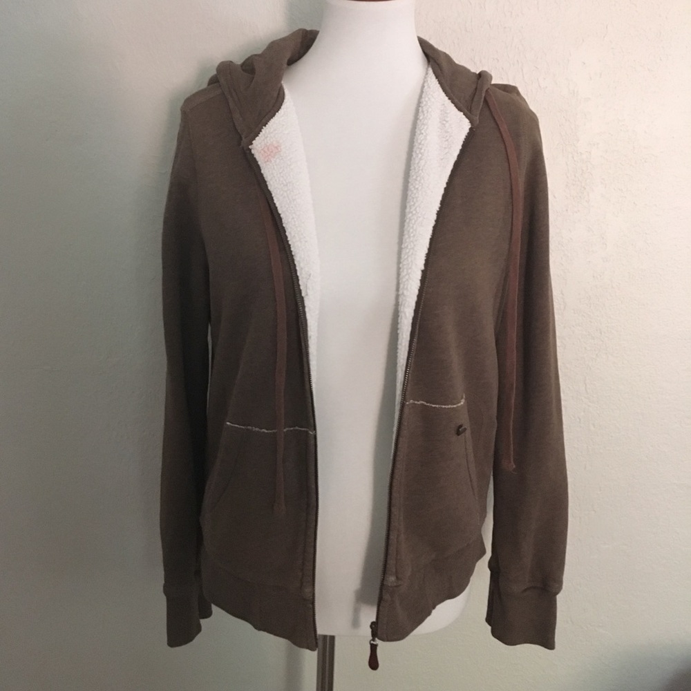 J. Crew Brown Vintage Fleece Hoodie